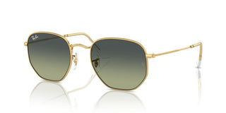 Ray-ban Hexagonal Rb 3548 Legend Gold Unisex Gold Geometric Sunglasses