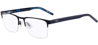 Hugo HG 1076 men Blue Geometric Eyeglasses