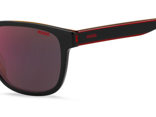 Hugo HG 1243/S men Black Squared Sunglasses