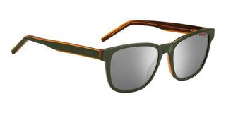 Hugo HG 1243/S men Green Squared Sunglasses