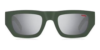 Hugo HG 1252/S men Green Squared Sunglasses