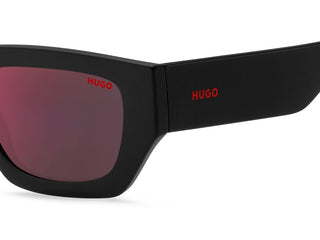 Hugo HG 1252/S men Black Squared Sunglasses