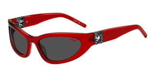 Hugo HG 1255/S men Red Cat Eye Sunglasses