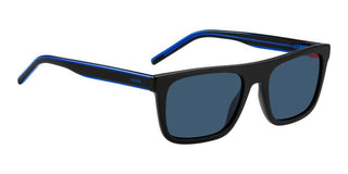 Hugo Hg 1297/s Unisex Black Squared Sunglasses