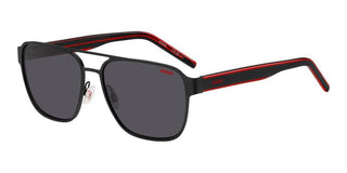 Hugo Hg 1298/s Men Black Squared Sunglasses