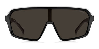 Hugo Hg 1334/g/s Men Black Shield Sunglasses