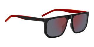 Hugo Hg 1336/g/s Men Black Rectangle Sunglasses