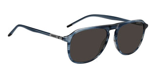 Hugo Hg 1345/s Men Blue Rectangle Sunglasses