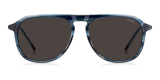 Hugo Hg 1345/s Men Blue Rectangle Sunglasses