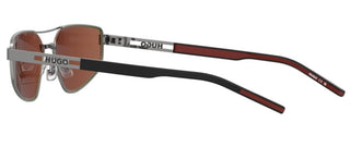 Hugo Hg 1414/s Men Ruthenium Rectangle Sunglasses