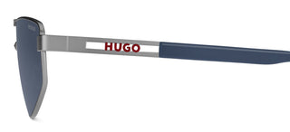 Hugo Hg 1414/s Men Ruthenium Rectangle Sunglasses