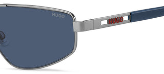 Hugo Hg 1414/s Men Ruthenium Rectangle Sunglasses