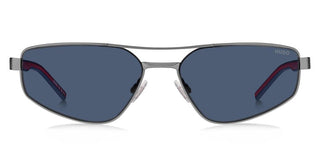 Hugo Hg 1414/s Men Ruthenium Rectangle Sunglasses