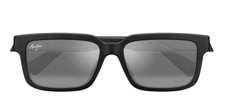 Maui Jim Hiapo Af Mj0655sa Unisex Black Rectangle Sunglasses