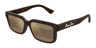 Maui Jim Hiapo Af Mj0655sa Unisex Havana Rectangle Sunglasses
