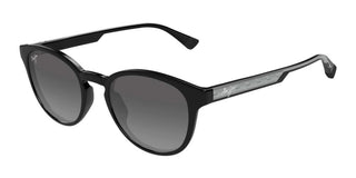 Maui Jim Hiehie Mj0636s Unisex Black Squared Sunglasses