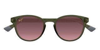 Maui Jim Hiehie Mj0636s Unisex Green Squared Sunglasses