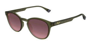 Maui Jim Hiehie Mj0636s Unisex Green Squared Sunglasses
