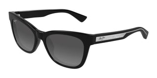Maui Jim Hiwahiwa Mj0689s Women Black Squared Sunglasses