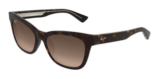 Maui Jim Hiwahiwa Mj0689s Women Havana Squared Sunglasses