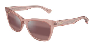 Maui Jim Hiwahiwa Mj0689s Women Pink Squared Sunglasses
