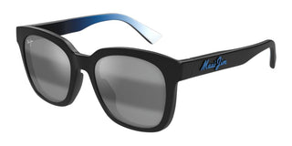 Maui Jim Honua Af Mj0653sa Unisex Black Squared Sunglasses
