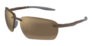 Maui Jim Ho’okipa Ultra G Mj0336s Unisex Brown Rectangle Sunglasses
