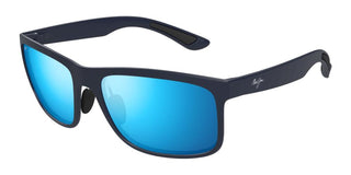 Maui Jim Huelo Mj0449s Unisex Blue Squared Sunglasses