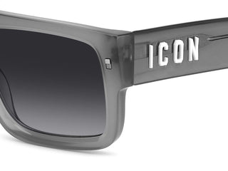 Dsquared2 ICON 0008/S men Grey Squared Sunglasses
