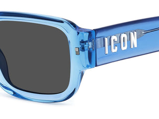 Dsquared2 ICON 0009/S men Blue Squared Sunglasses