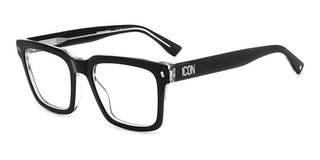 Dsquared2 ICON 0013 men Black Squared Eyeglasses