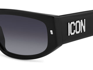 Dsquared2 ICON 0016/S men Black Rectangle Sunglasses