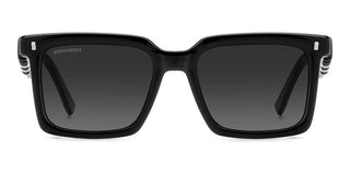 Dsquared2 Icon 0025/s Men Black Rectangle Sunglasses