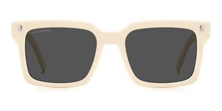 Dsquared2 Icon 0025/s Men White Rectangle Sunglasses