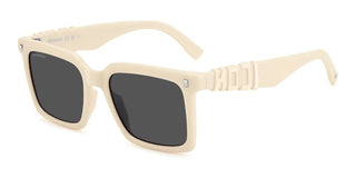 Dsquared2 Icon 0025/s Men White Rectangle Sunglasses