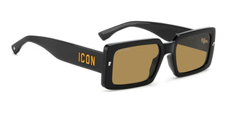 Dsquared2 ICON 0029/S men Black Rectangle Sunglasses