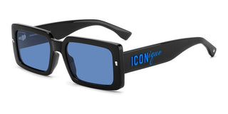 Dsquared2 ICON 0029/S men Black Rectangle Sunglasses