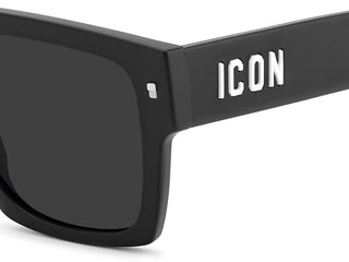 Dsquared2 Icon 0030/s Men Black Rectangle Sunglasses