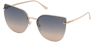 Tom Ford INGRID-02 FT 0652 women Rose gold Cat Eye Sunglasses