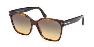 Tom Ford IRIS-02 FT1312 women Havana Butterfly Sunglasses