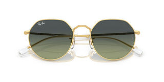 Ray-ban Jack Rb 3565 Unisex Gold Round Sunglasses