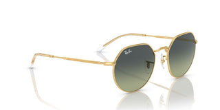 Ray-ban Jack Rb 3565 Unisex Gold Round Sunglasses