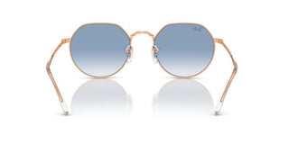 Ray-ban Jack Rb 3565 Unisex Rose Gold Round Sunglasses