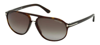 Tom Ford JACOB FT 0447 men Havana Geometric Sunglasses