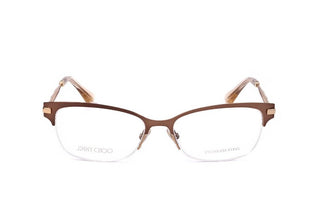 Jimmy Choo Jc182 Women Brown Geometric Eyeglasses