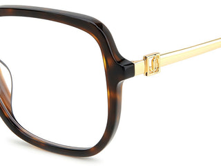 Jimmy Choo JC376/G women Havana Geometric Eyeglasses