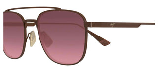 Maui Jim Kahana Mj0640s Unisex Brown Squared Sunglasses