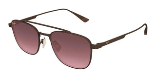 Maui Jim Kahana Mj0640s Unisex Brown Squared Sunglasses