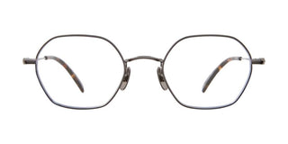 GARRETT LEIGHT KAISER unisex Ruthenium Geometric Eyeglasses