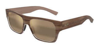 Maui Jim Keahi Mj0873s Unisex Havana Squared Sunglasses